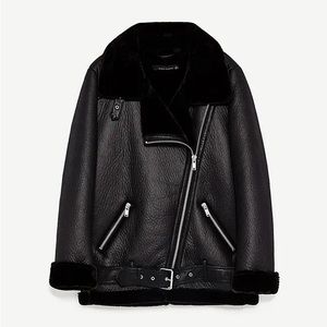 Zara Woman - Double Faced Biker Jacket L
